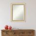 Latitude Run® Peltz Plastic Framed Wall Mounted Accent Mirror Plastic in Yellow | 28.75 H x 22.75 W x 1.375 D in | Wayfair