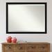 Amanti Art Plastic Framed Wall Mounted Accent Mirror in Satin Finish Plastic | 33 H x 43 W x 0.875 D in | Wayfair A14005480143