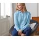 Tchibo - Cardigan mit Kragen - Damen - Gr. L - hellblau