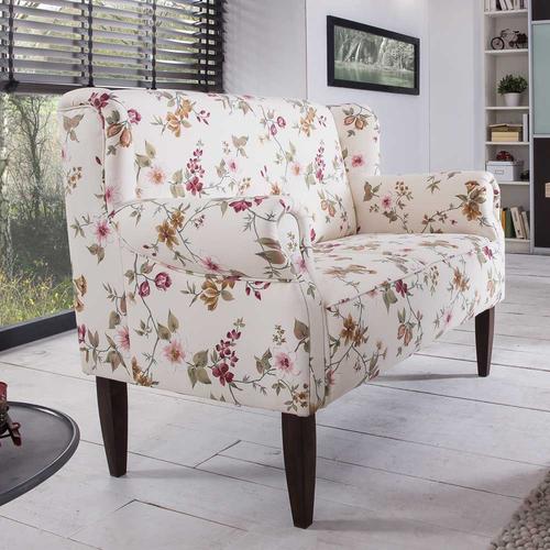 2 Sitzer Sofa Esszimmer mit Blumenmuster Landhaus
