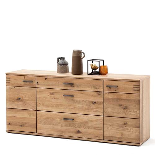 Wohnzimmer Sideboard in Balkeneiche Bianco furniert 180 cm breit