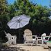 Outdoor Patio Umbrella Market Umbrella with Push Button Tilt and Crank