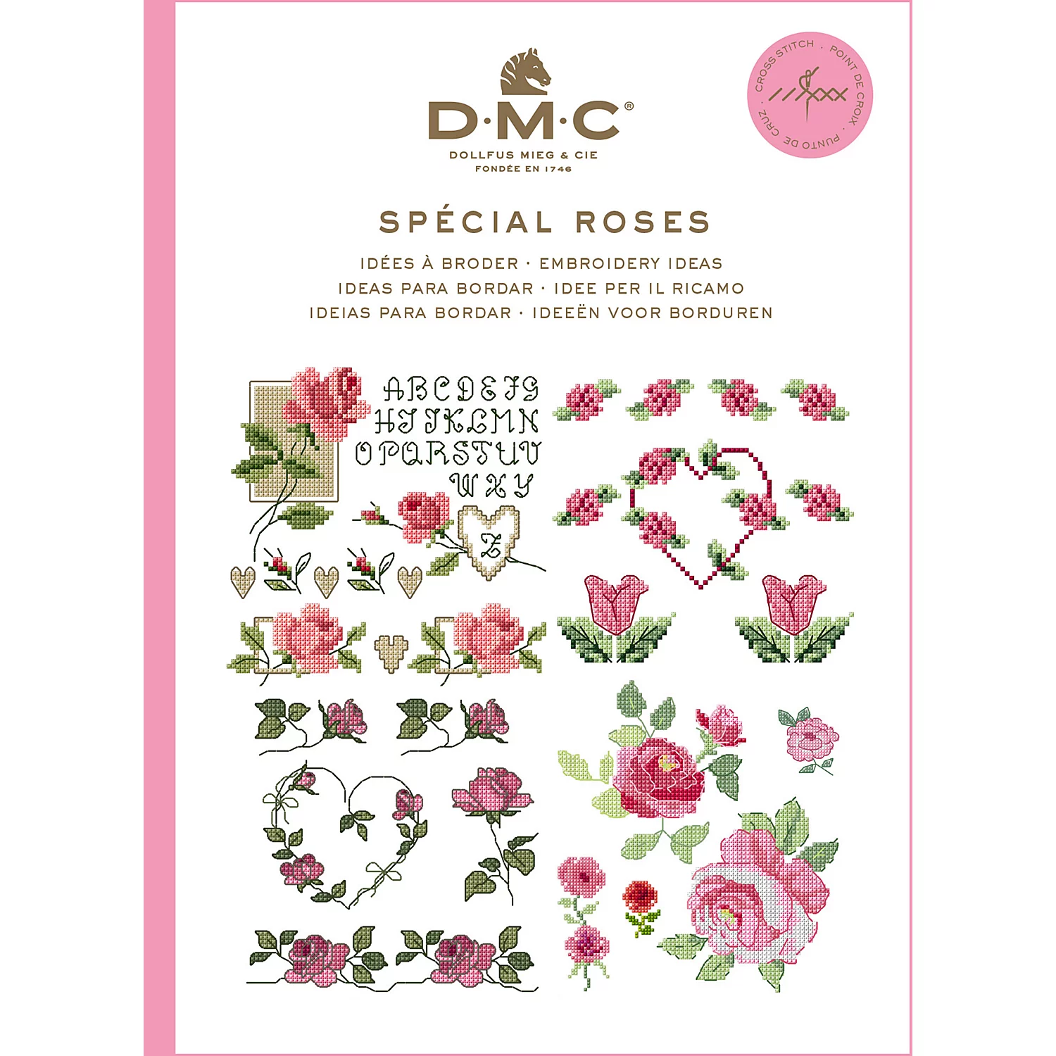 Stickvorlage Heft Rosen