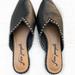 Free People Shoes | Free People Flat Slides | Color: Black/Silver | Size: 38