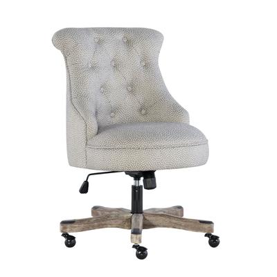 Sebring Office Chair Light Gray by Linon Home Décor in Light Gray