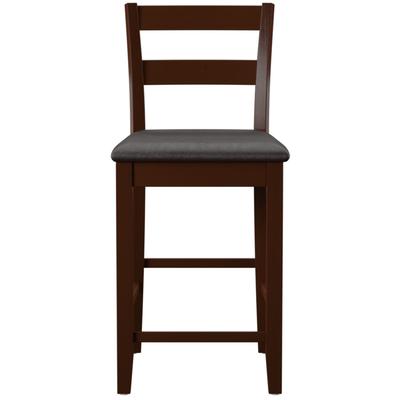 Wesmere 24 in Soho Counter Stool by Linon Home Décor in Espresso