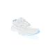 Wide Width Women's Stability Walker Sneaker by Propet in White Light Blue (Size 5 W)