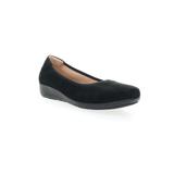 Women's Yara Leather Slip On Flat by Propet in Black Suede (Size 8 1/2 M)