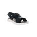 Wide Width Women's Travelactiv Sport Sandal by Propet in Black (Size 6 1/2 W)