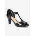 Women's Flash Sandal by Easy Street in Black Patent (Size 8 1/2 M)