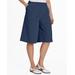 Blair Women's Crinkle Calcutta Cloth Split Skirt - Blue - PXL - Petite