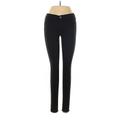 J Brand Jeggings - Mid/Reg Rise: Black Bottoms - Women's Size 24 - Black Wash