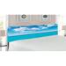 East Urban Home Ocean King Panel Headboard Upholstered/Metal/Polyester in Blue/Green | 78.6 H x 83 W x 3 D in | Wayfair