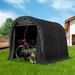 MELLCOM 6.3 ft. W x 8 ft. D Portable Tool Shed, Storage Tent 81.6 H x 75.6 W x 96.0 D in/gray in Black | 6' 3 3/5" W X 8' D X 6' 9 3/5" H | Wayfair