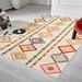 White 22 x 0.4 in Area Rug - Redwood Rover Elspeth Southwestern Cream/Orange/Yellow Area Rug Polypropylene | 22 W x 0.4 D in | Wayfair