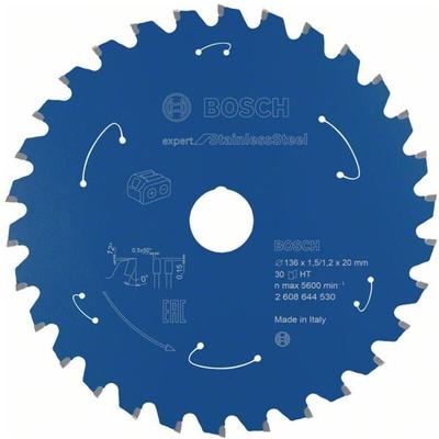 Bosch - Akku-Kreissägeblatt Expert for Stainless Steel, 136 x 1,5/1,2 x 20, 30 Zähne Image