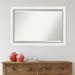 Lark Manor™ Ahraya Plastic Framed Wall Mounted Accent Mirror in Satin Finish Plastic in White | 29.5 H x 41.5 W x 1.13 D in | Wayfair