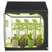 Yescom LAGarden hydroponics indoor 60"x60"x70" grow tent Roof Cube 5x5 in Black | 70.26 H x 59.84 W x 59.84 D in | Wayfair 23TEN035-606072-RF