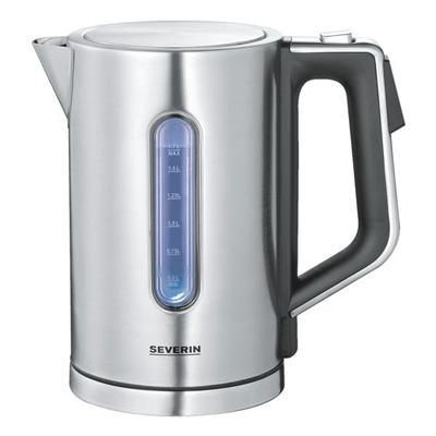 SEVERIN Wasserkocher WK 3418 - 1.7 L silber, 24x23.5x14.5 cm
