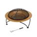 33" Hammered Copper Fire Pit with Stand and Screen by National Tree Company