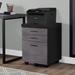 File Cabinet, Rolling Mobile, Storage Drawers, Printer Stand, Office, Work, Laminate, Contemporary, Modern