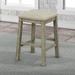 4 Pieces Counter Height Table with Fabric Padded Stools,Rustic Bar Dining Set with Socket