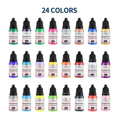 10ML Airbrush Nail Ink Nail Polish Paint Use For Airbrush Spray Gun Making Hollow Pattern Color