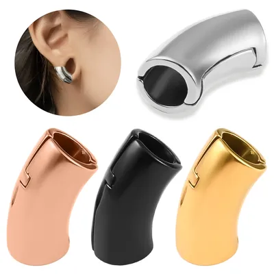 Vanku 2PCS Top Quality Ear Lobe Cuff Ear Gauge Plugs Ear Tunnels Stretcher Lobe Weights for Women