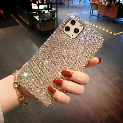 Luxury fashion Bling Rhinestone Gem diamond Soft phone case for apple iPhone 17 Air 16 15 14 13 12 XR 11 Pro Max Glitter cover