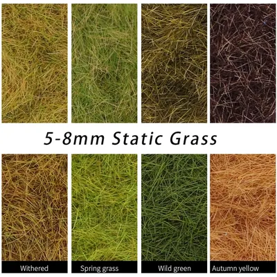 Diorama Tree Powder 5-8mm Static Grass Flocking Foliage HO OO N Z Scale Railway Train Landscape