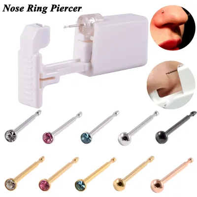 1 Unit Disposable Safe Sterile Piercing Unit For Gem Nose Studs New Generation More Safe Nose