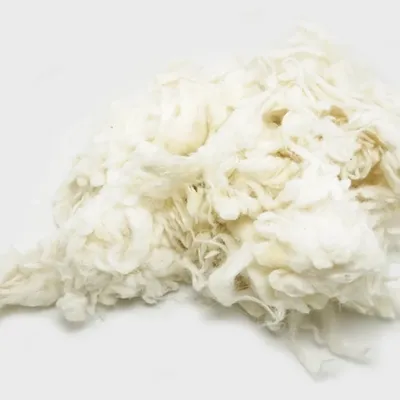 Peru alpaca Curly Fiber for Wool Felt White 50g (Needle Felting) especially for Poodle/Bichon and