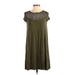 Old Navy Casual Dress - Shift: Green Print Dresses - Women's Size X-Small