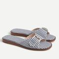 J. Crew Shoes | New J. Crew Gretchen Gingham Buckle Slides Sandal | Color: Blue/White | Size: 9