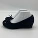 American Eagle Outfitters Shoes | American Eagle Outfitters Black Suede-Like Wedge Shoes | Color: Black | Size: 8.5