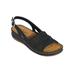 Women's Kehlani Sandal by Easy Street, Black 8.5 M Medium