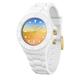 Ice-Watch - ICE generation Solar Sunrise - Weiße Damenuhr mit Silikonarmband - 020391 (Medium)