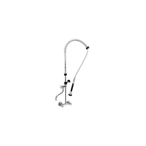 „BE-GASTRO I Profi Gastro Geschirrbrause Zweiloch Wand „“Premium““ Drehgriff inkl. Wasserhahn, Mischbatterie & Drehgriff I Gastrobrause, Gastro Armatur“