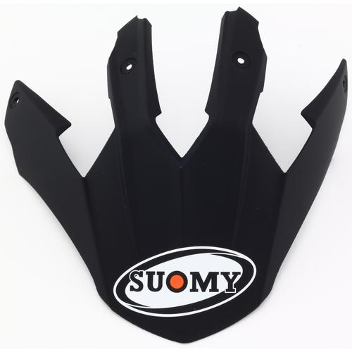 Suomy MX Tourer Plain Matt Black Helmschirm, schwarz