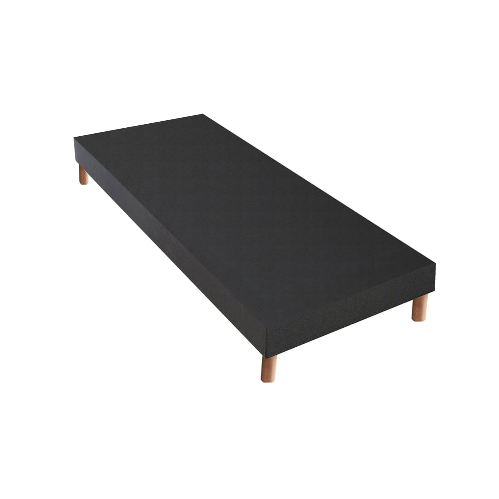 Sommier tapissier gris anthracite noir 80x200