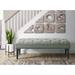 Picket House Furnishings Aris Tufted Upholstered Bench in Charcoal