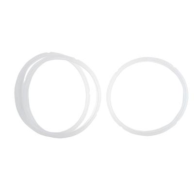 Rubber Gasket Sealing Ring 22cm Inner Dia 3 Pcs for 5-6L Cooker - Clear White