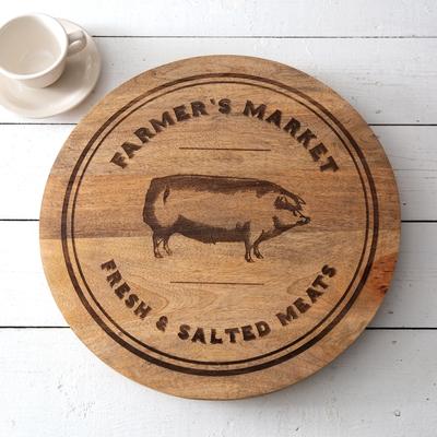 Farmer's Market Lazy Susan - 18'' dia. x 1¾''H