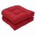 Pillow Perfect Outdoor | Indoor Splash Flame Seat Cushion (Set of 2) 19 X 19 X 5