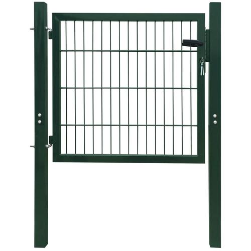 vidaXL 2D Zauntor (Einzeltor) Grün 106×130 cm
