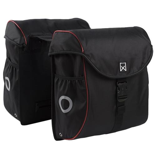 Willex Fahrradtaschen 38 L Schwarz und Rot 16105