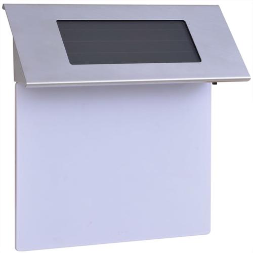 vidaXL Solar LED Hausnummernleuchte Edelstahl