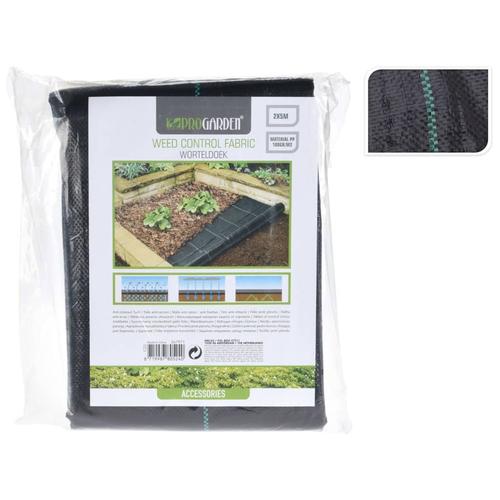 ProGarden Unkrautschutz-Bodengewebe 2×5 m Schwarz