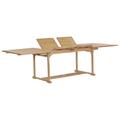 vidaXL Ausziehbarer Gartentisch 180-280x100x75 cm Massivholz Teak