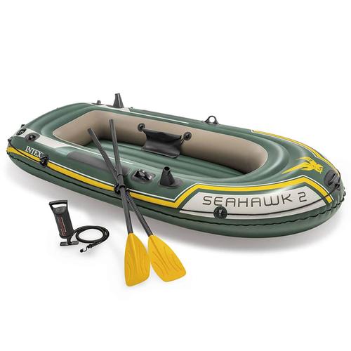 INTEX Seahawk 2 Schlauchboot-Set mit Rudern und Pumpe 68347NP